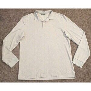 J.Lindeberg IAN Regular Long Sleeve Wool Blend Golf Polo GMJT02661 Men's XL